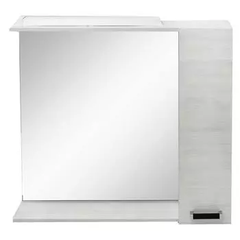 Шкаф зеркальный «Торонто» 75 см цвет светлое дерево