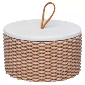 Шкатулка смола коричневый 6 см