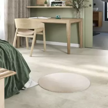 Шкура искусственная полиэстер Inspire Bianca круг 100 см цвет белый