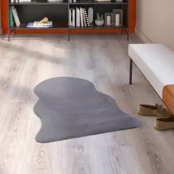 Шкура искусственная полиэстер Inspire Bianca 60x90 см цвет серый