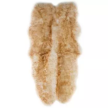 Шкура овечья четверная 1.85x1.05 м цвет палевый