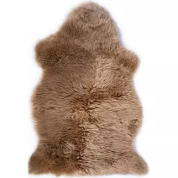 Шкура овечья одинарная 0.55x0.95 м цвет шампань