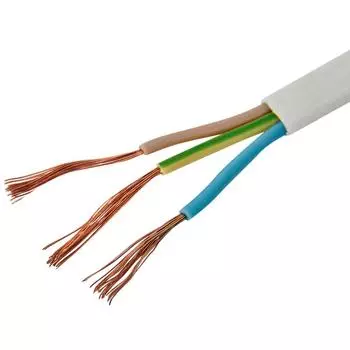 Провод Альфакабель ШВВП 3x075 на отрез ГОСТ цвет белый