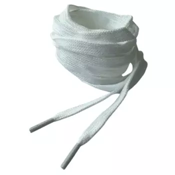 Шнурки Dowell D84201 цвет белый 130 см