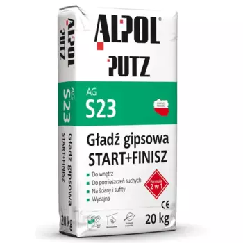 Шпаклевка минеральная гипсовая Alpol putz AG S23 20 кг