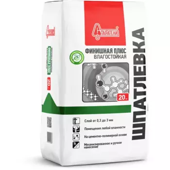 Шпаклевка полимерная Старатели Финиш Плюс влагостойкая 20 кг