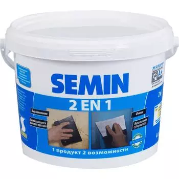 Шпаклёвка 2в1 Semin 4 кг