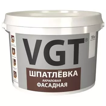 Шпаклёвка фасадная VGT акриловая 18 кг