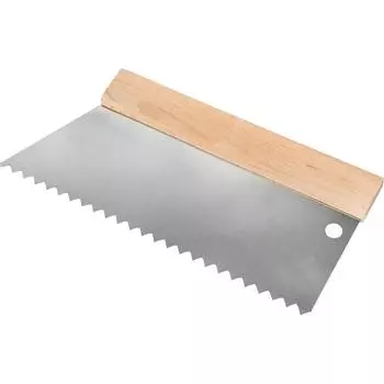 Шпатель зубчатый для клея Dominus 250 мм S4, нержавеющая сталь