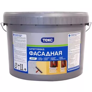 Шпатлевка фасадная Текс Профи 16 кг