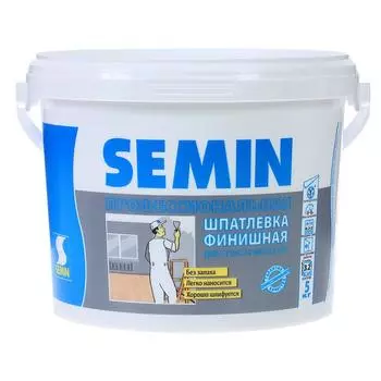 Шпатлевка финишная для сухих помещений Semin 5 кг