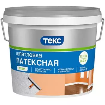 Шпатлевка латексная Текс Профи 8 кг