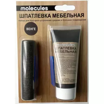 Шпатлевка мебельная со шпателем Molecules 55 г цвет венге