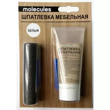 Шпатлевка мебельная со шпателем Molecules 55 г цвет белый