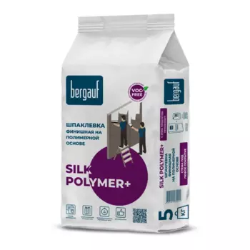 Шпаклёвка полимерная финишная Bergauf Silk polymer плюс 5 кг