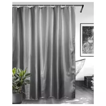 Штора для ванной Bath Plus Hilton Tl 180x200 см полиэстер цвет графит