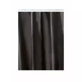 Штора для ванной Delphinium Эва 180x200 см PEVA цвет черный