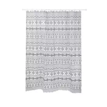 Штора для ванной Iddis Stone LM08P18i11 200x180 см полиэстер цвет белый/черный