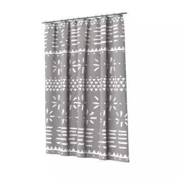 Штора для ванной Lemer Alva 180x200 см полиэстер цвет серый