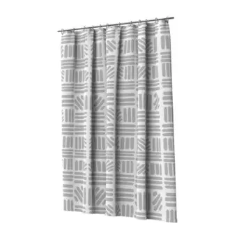 Штора для ванной Lemer Aztec 180x200 см полиэстер цвет серый