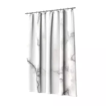 Штора для ванной Lemer Iguasu 180x200 см полиэстер цвет белый/серый