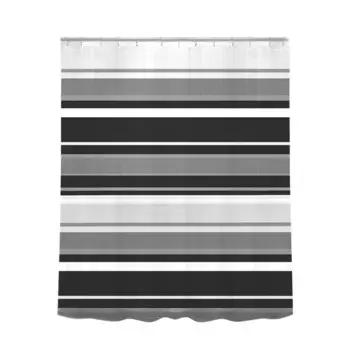 Штора для ванной Lemer Irminio 180x180 см PEVA цвет белый/черный