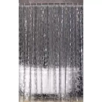 Штора для ванной Niklen 3D 180x180 см ЭВА цвет серый