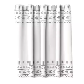 Штора для ванной Lemer Snow 180x200 см полиэстер цвет черно-белый