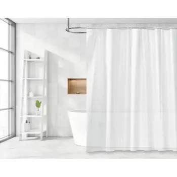 Штора для ванной Swensa Protect 180x180 см PEVA цвет белый