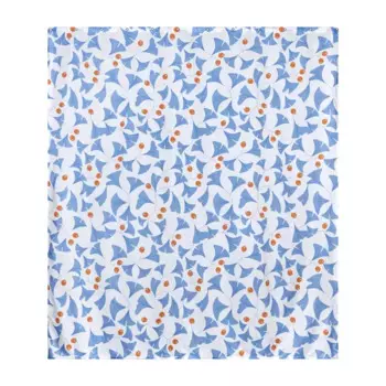 Штора для ванной Verran Ginkgo 630-10 180x200 см цвет синий белый оранжевый