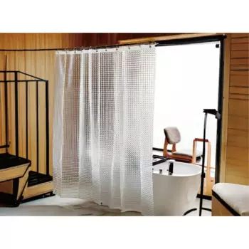 Штора для ванной Vidage Cube 1 180x200 см PEVA цвет прозрачный