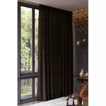 Штора на ленте 140x260 см цвет венге