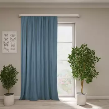 Штора на ленте 140x280 см цвет синий