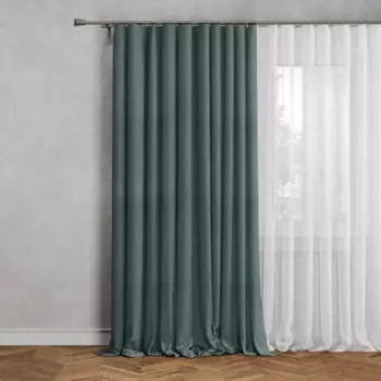 Штора на ленте 200x300 см цвет малахит