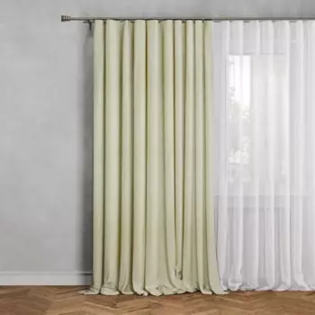 Штора на ленте Анато 140x260 см цвет бежевый