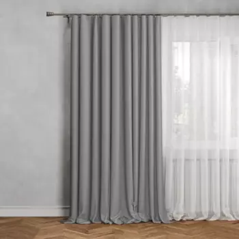 Штора на ленте Симона 200x280 см цвет серо-бежевый