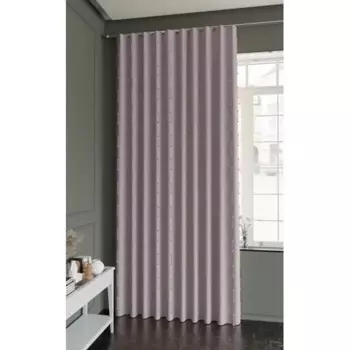 Штора на ленте Даниэла 200x280 см цвет розовый