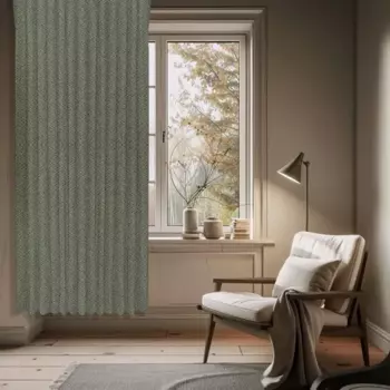 Штора на ленте димаут 200x280 см цвет оливковый