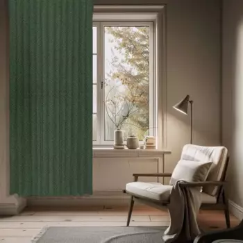 Штора на ленте димаут 200x300 см цвет зеленый