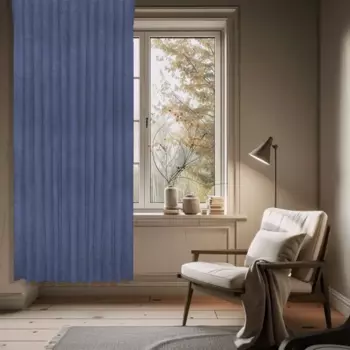 Штора на ленте димаут 200x300 см цвет голубой