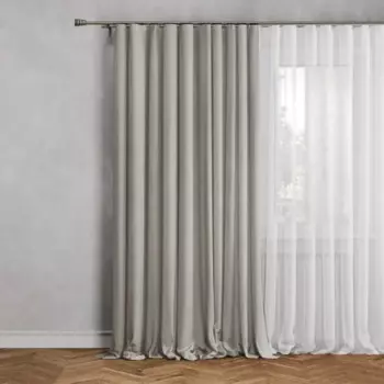 Штора на ленте димаут Inspire Arel 140x280 см цвет серо-коричневый