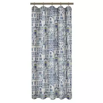 Штора на ленте для кухни «Город» 145x180 см цвет мультиколор