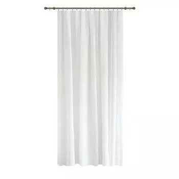 Штора на ленте для кухни "Перья" 140x180 см цвет белый