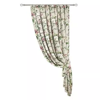 Штора на ленте «Glade-K» с подхватом, 136х180 см, цвет бежевый