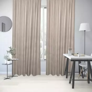 Штора на ленте Inspire Adler 200x280 см цвет бежевый