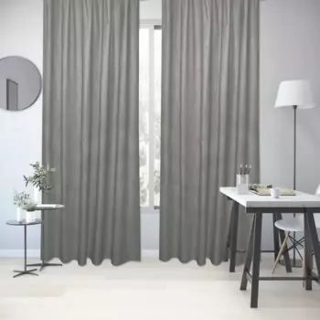 Штора на ленте Inspire Adler 200x280 см цвет серый