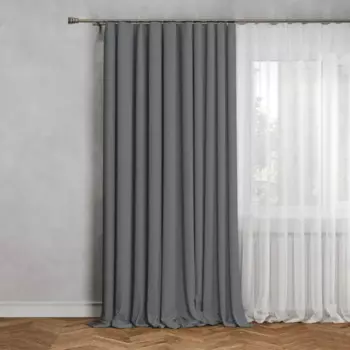 Штора на ленте Inspire Enaelle 200x280 см цвет серый Granit 3