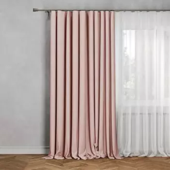 Штора на ленте Inspire Irkutsk 200x280 см цвет розовый