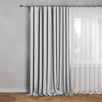 Штора на ленте Inspire Irkutsk 200x280 см цвет серый