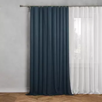 Штора на ленте Inspire Kirov 140x280 см цвет темно-синий